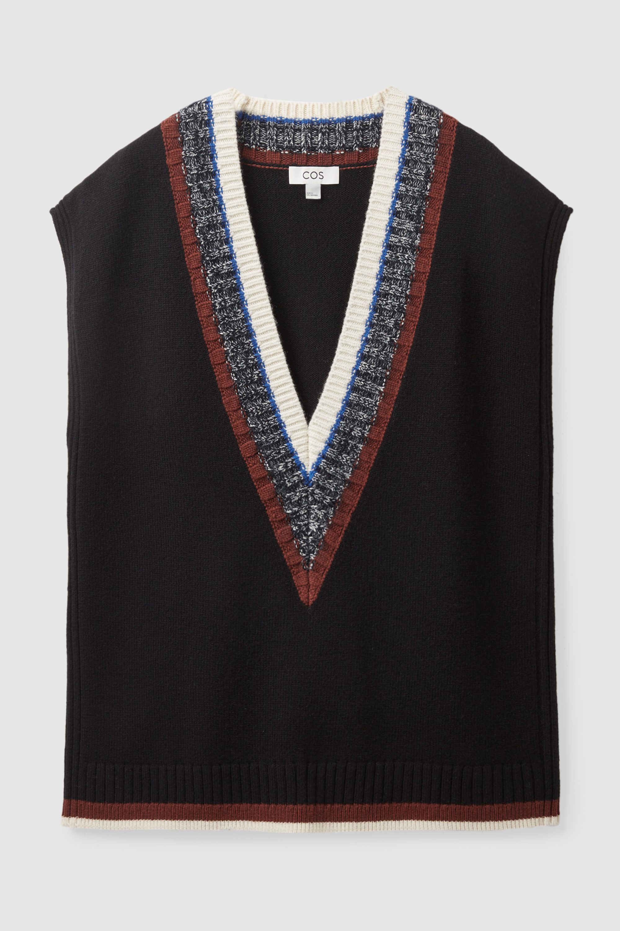 cos knitted vest