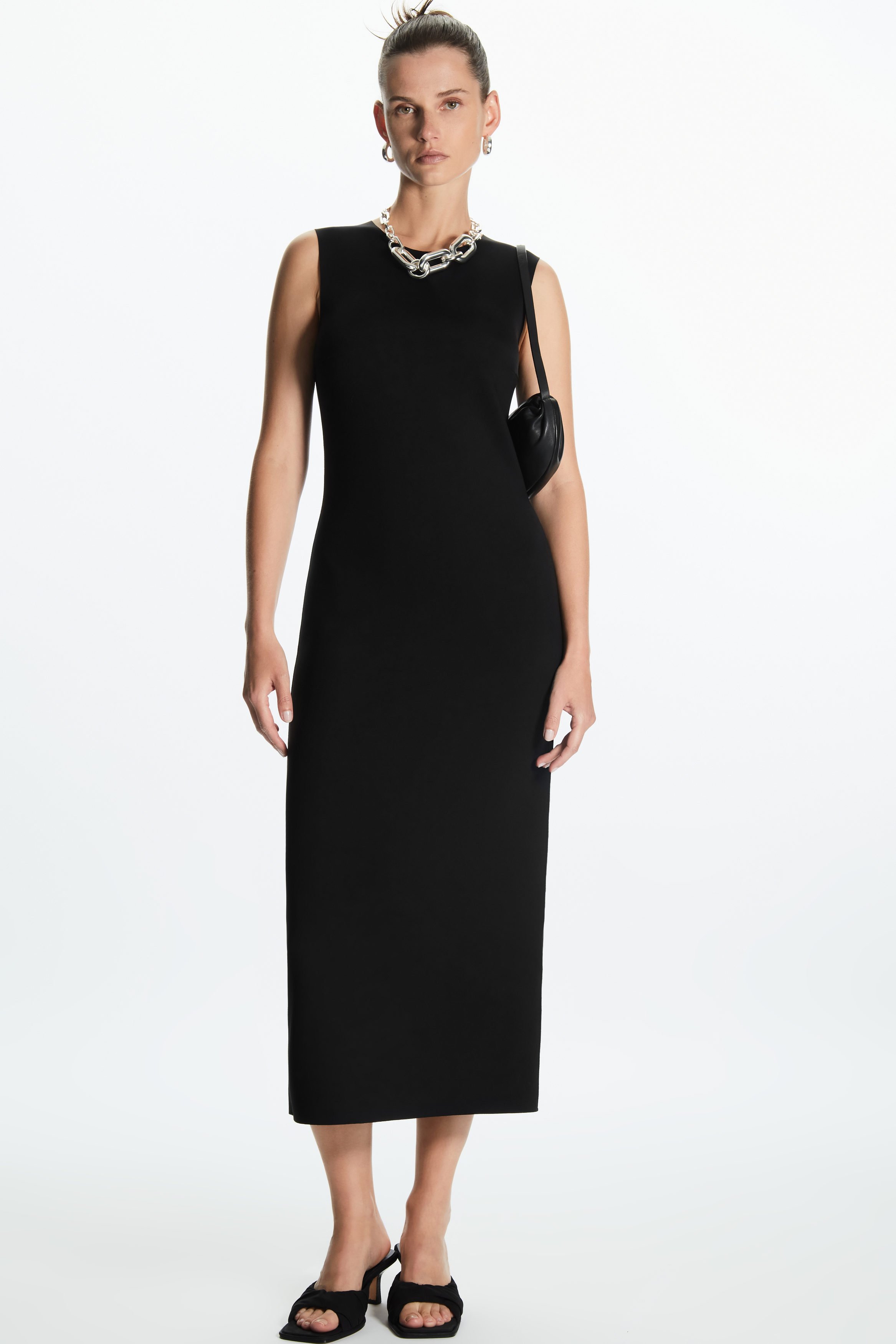 scuba midi dress cos