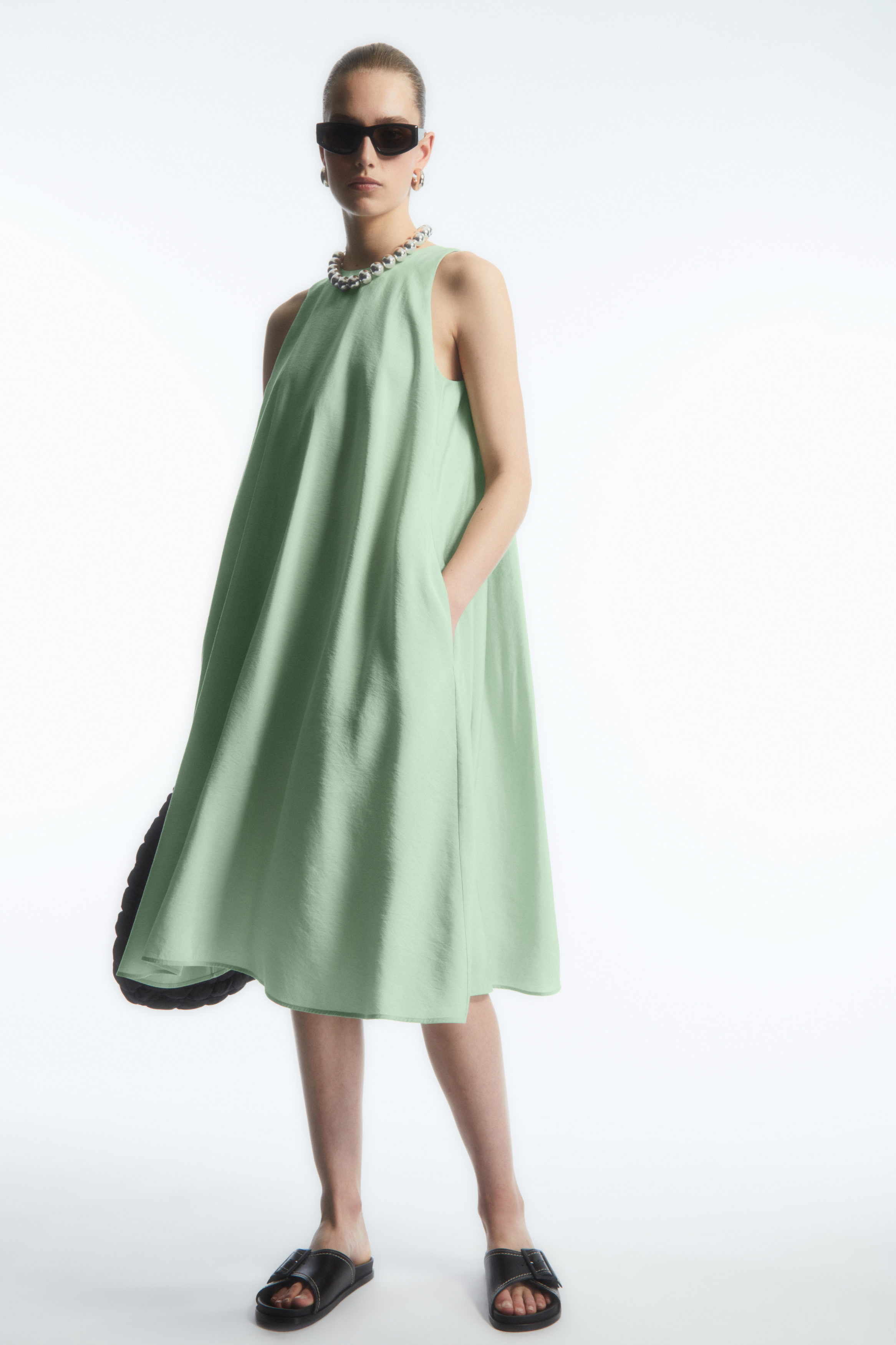 COS, Green Women's Midi Dress