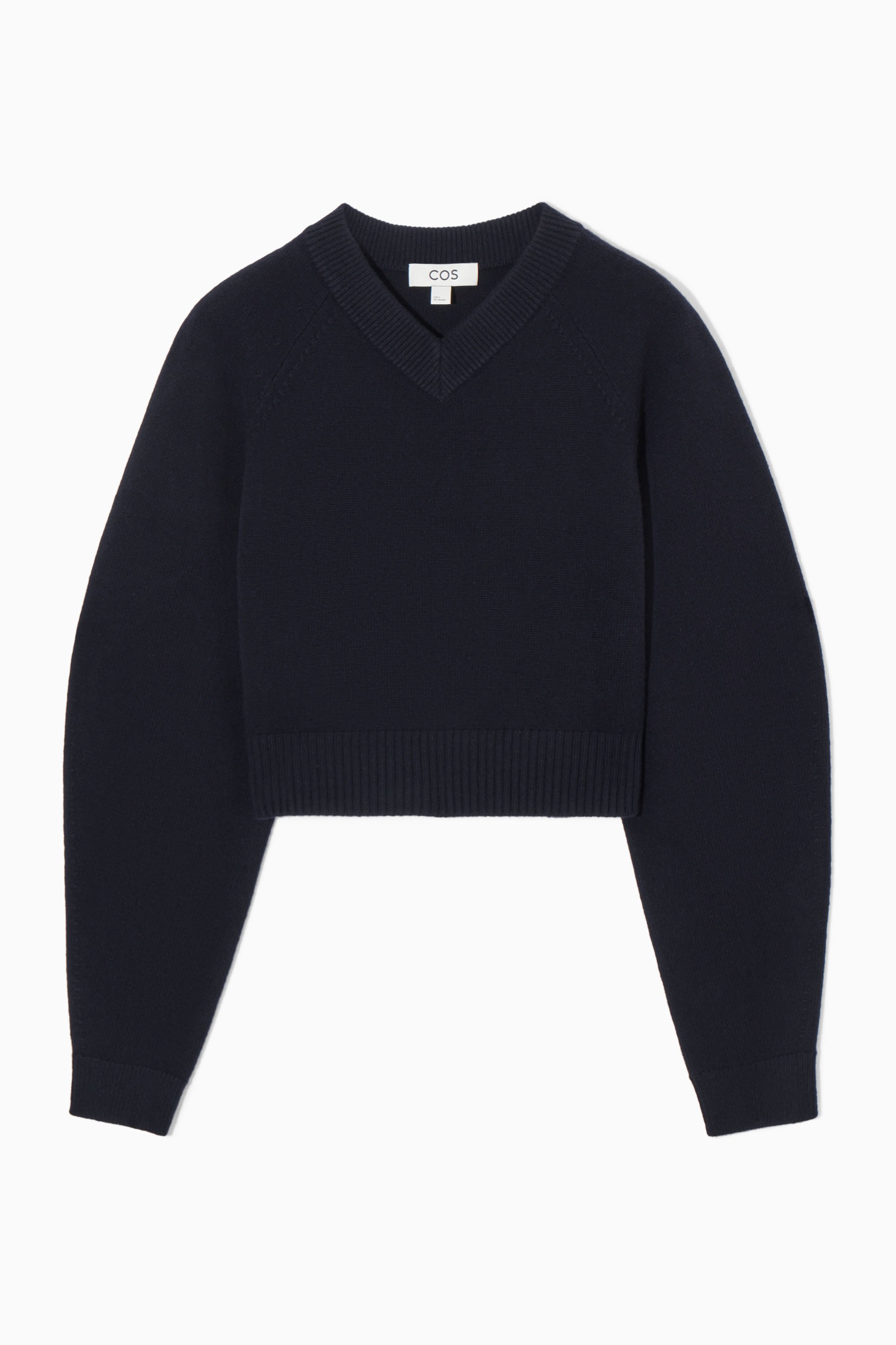 V neck jumper cropped new arrivals